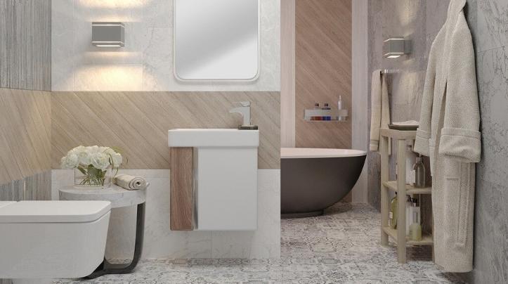 100 лучших идей дизайна плитки в ванной комнате на фото